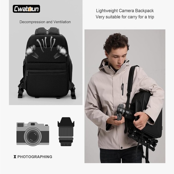 2-in-1 Waterproof Camera Sling & Backpack Bag for DSLR SLR Mirrorless Cameras - Picture 9 of 9